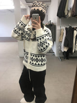 Pudding Nordic Half-Neck Zip-Up (2color)
