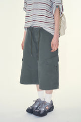 Civita snap cargo bermuda pants