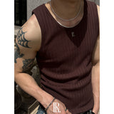 [S/S] High ribbed logo sleeveless(6color)