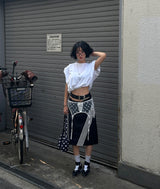 Pad string pintuck oversized fit sleeveless