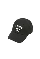 OCYN ベーシック 6パネル キャップ ブラック