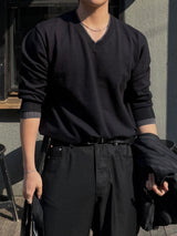 Fitz layered vneck