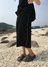 EYELET LINE BERMUDA PANTS