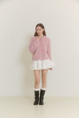SNOWFLAKE POPCORN SWEATER