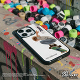 Hip Pixel Skateboard Epoxy Bumper iPhone Case