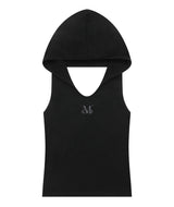 HIKA HOOD CROP BACKLESS SLEEVELESS (2COLOR)