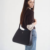 Lune Velo Hobo Bag Large Black 