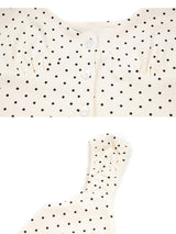 Adeline Polka Dot Button Top