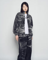 26SS TIE DYE STAND COLLAR ZIP UP