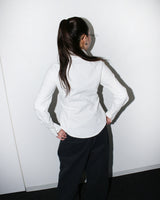 Side button shirts [White]
