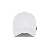 Stud logo over fit ball cap white