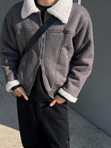 Haas Suede Shearling Mustang Jacket (3 Colors)