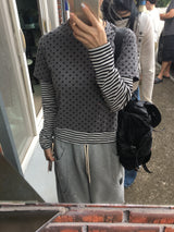 Mocha Dot Layered T-Shirt (2c)