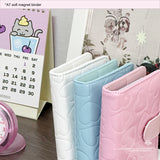 A7 soft magnet button binder blue