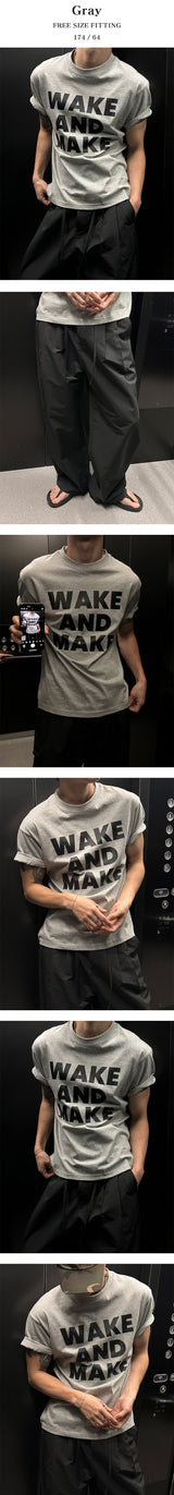 [Unisex] セミクロップレギュラーTシャツ(3color)