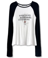Cross Lattering Ralan Long Sleeve_Black