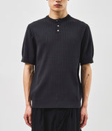 Raw Button Henleyneck Knit (5color)