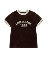 26SS WOMAN CLASSIC LOGO EMBROIDERY RINGER SHORT SLEEVE T-SHIRT