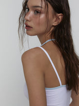 Layered Halter Top_White