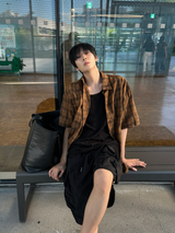 Parun Check Linen Short Sleeve Shirt