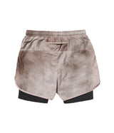 ゼロシェル タイダイ 2イン1 パンツ (Brown)