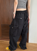 [Unisex]ダーツカーゴワイドパンツ(2color)