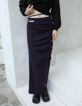 ルシュド ロング タイ スカート(PURPLE)