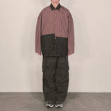 switch panel check shirt_black