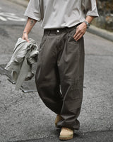 MP WASHED CURVED PANTS BR