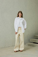 NOAH WIDE PANTS / BEIGE