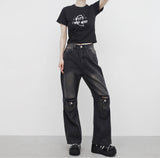Leanne Cropped Printed T-Shirt