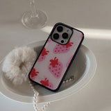 [Mademoment] strawberry delight pattern  design iphone epoxy case