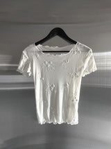 Blume Flower Embroidered Short Sleeve T-shirt