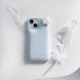 [MADE] blue wings pastel dots case