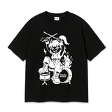 ピクセルドラムキッドオーバーフィットTシャツ(3color)