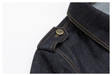 Raw Denim Fitted Work Jacket