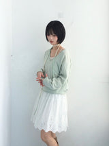 Soft V-neck Layered Knitwear