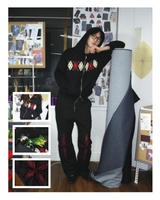 [Hand-Made「005」] Origami Pants_Black&Burgundy