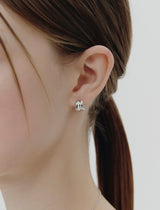 26SS★ Subni Flow Silver One-Touch Earrings S