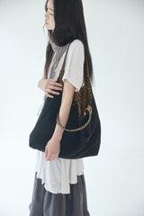 cobaltiny suede bag (black)