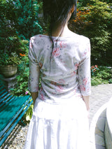VINTAGE ROSE 3/4 T-SHIRT IVORY