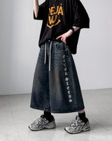 Able Lettering Bermuda Denim
