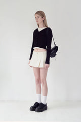 KIRSH PLAIN V NECK SLIM CARDIGAN - BLACK     