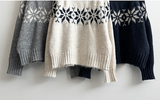 Eve High Quality Nordic Snowflake Round Knit