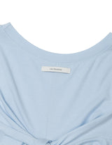 バック リボン ティーシャツ(CHARCOAL BLUE)