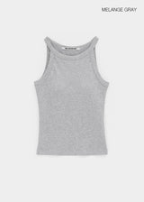 [MADE] Easy Basic Round Halter Sleeveless (Built-in Cap)