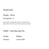 Ash blue boy fit - G002