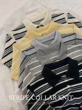#ML Border Collar Loose Fit Knit (5color)