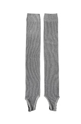Ribbed loop leg warmers