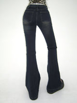 Belt bootcut denim-PT